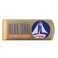 Solid Brass Money Clip with Full Color Digital Imprint
